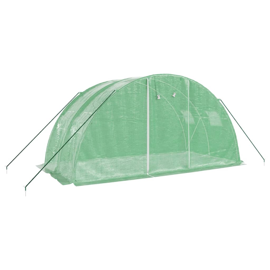Serre de jardin Vidaxxl avec structure en acier 8 m² 4x2x2 m