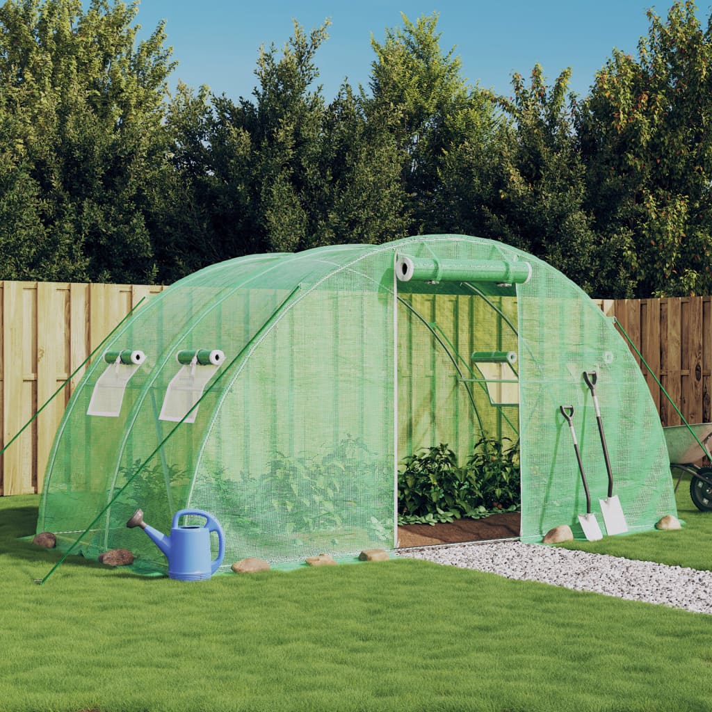 Serre de jardin Vidaxxl avec structure en acier 8 m² 4x2x2 m