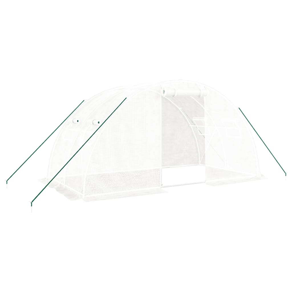 Serre de jardin Vidaxxl avec structure en acier 8 m² 4x2x2 m