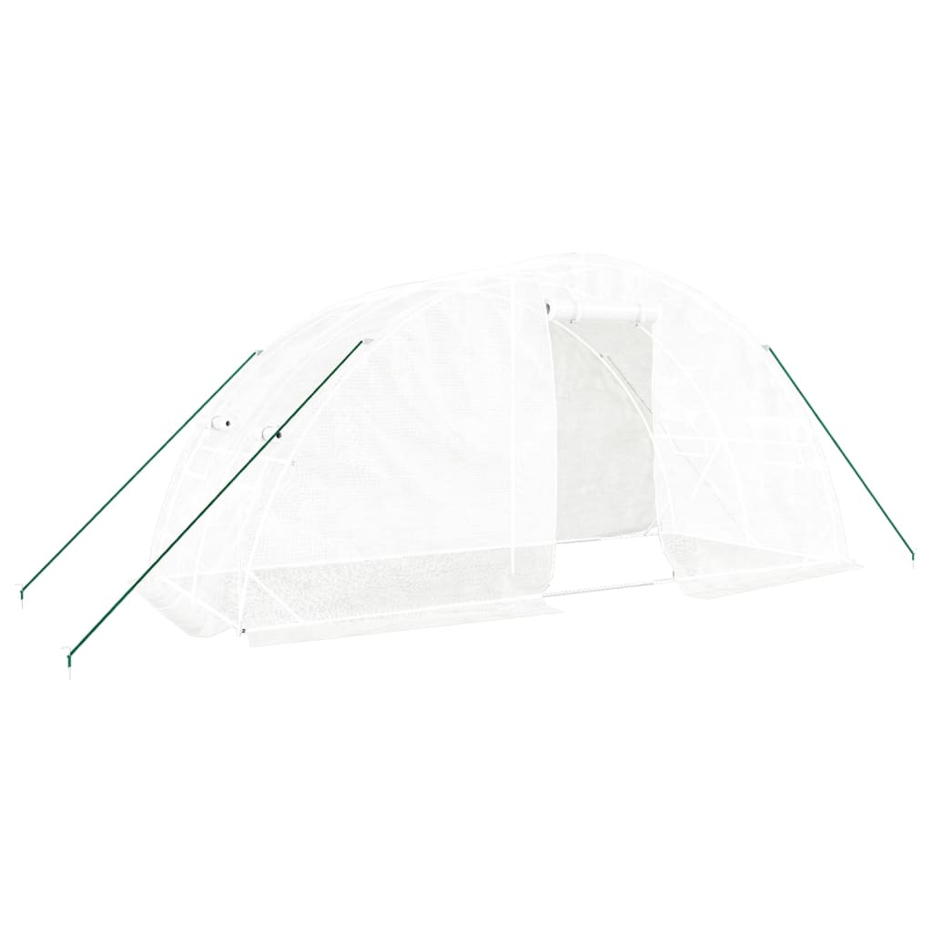 Serre de jardin Vidaxxl avec structure en acier 10 m² 5x2x2,3 m