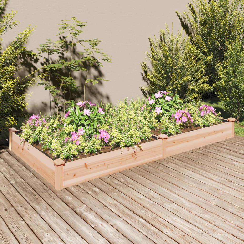 Vidaxx jardinière surélevée avec doublure 240x120x25 cm bois de pin massif