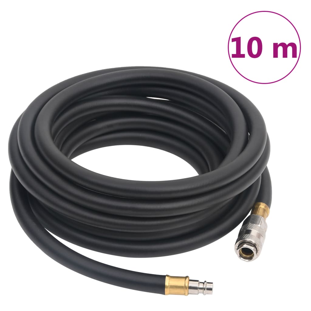 Vidaxx tuyau d'air hybride 0,6'' 10 m caoutchouc et PVC noir