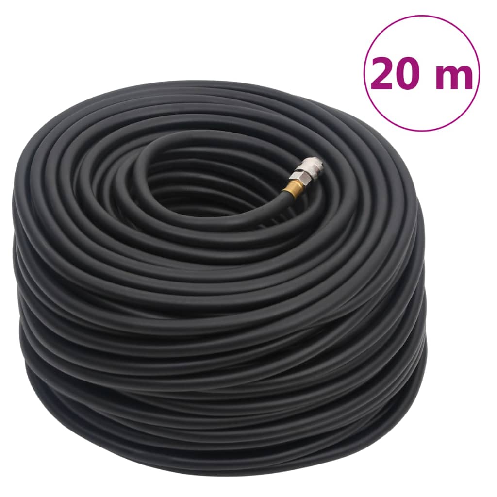 Vidaxx tuyau d'air hybride 0,6'' 20 m caoutchouc et PVC noir