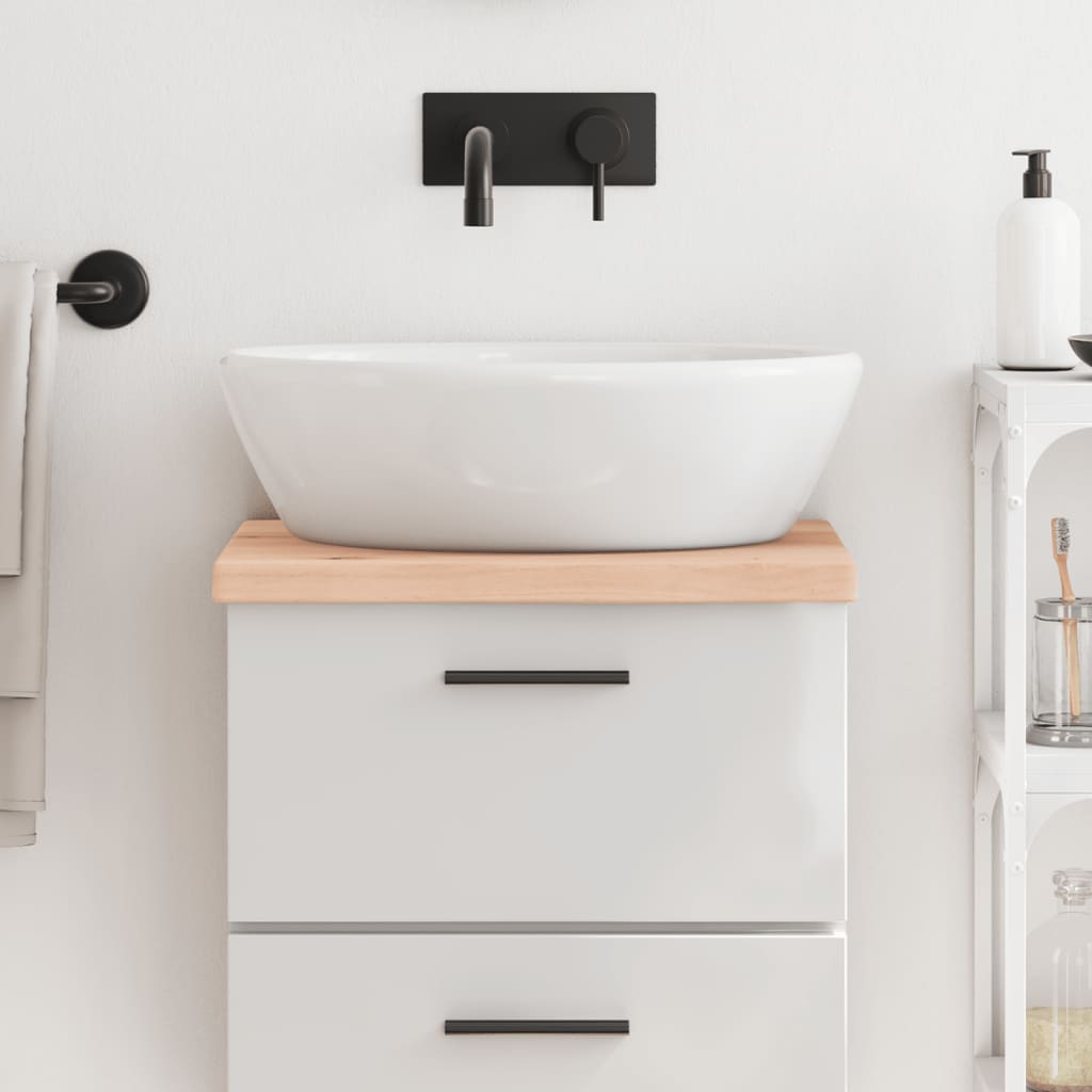 Plan de lavabo Vidaxx 40x30x (2-4) cm en bois massif non traité