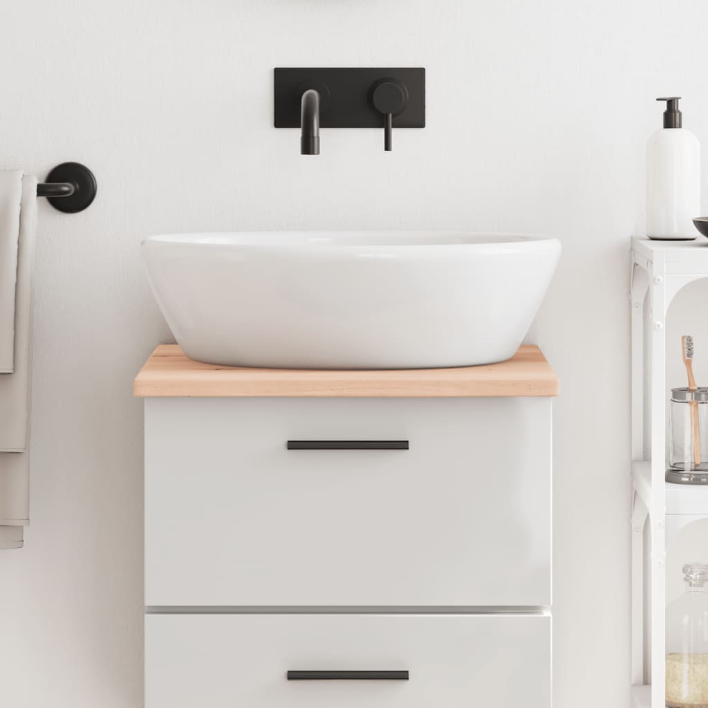 VidaXL Plan de lavabo 40x50x2 cm bois massif non traité