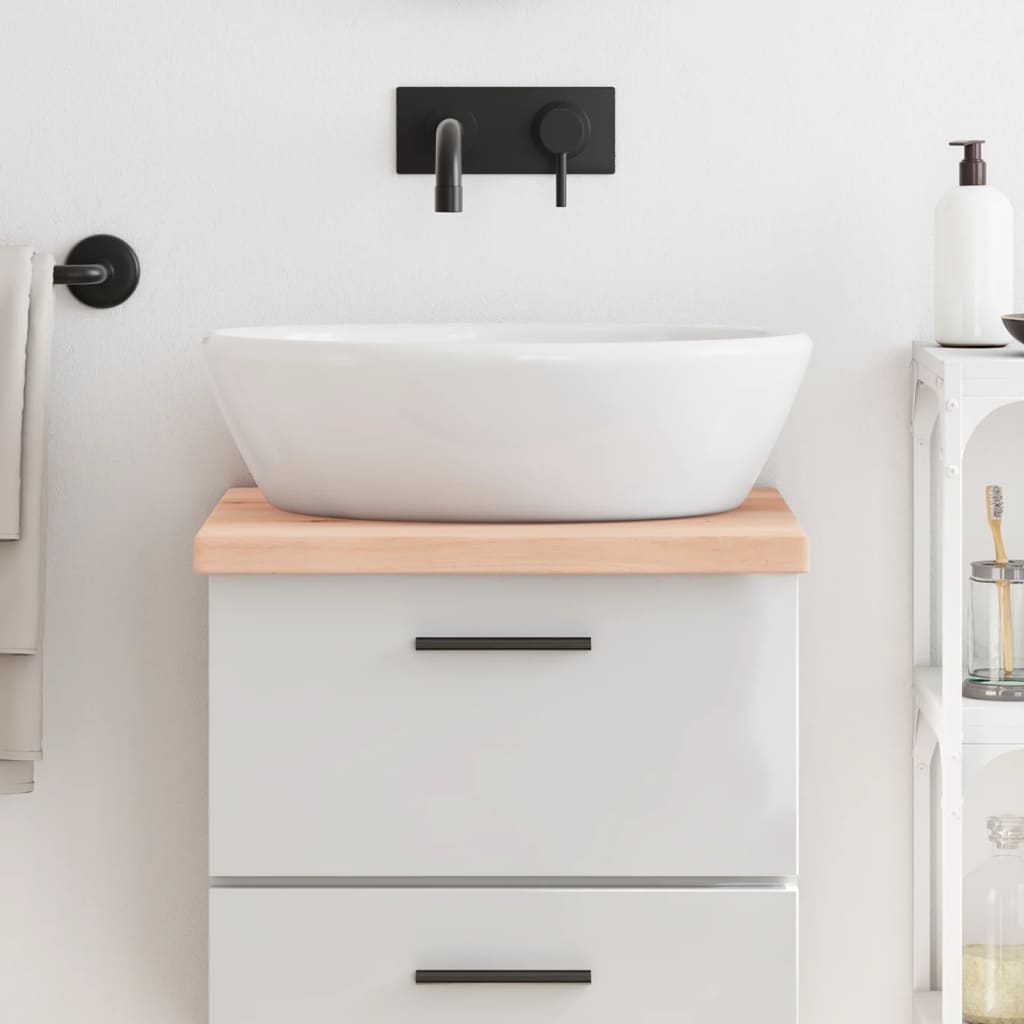 Plan de lavabo Vidaxx 40x50x (2-4) cm en bois massif non traité