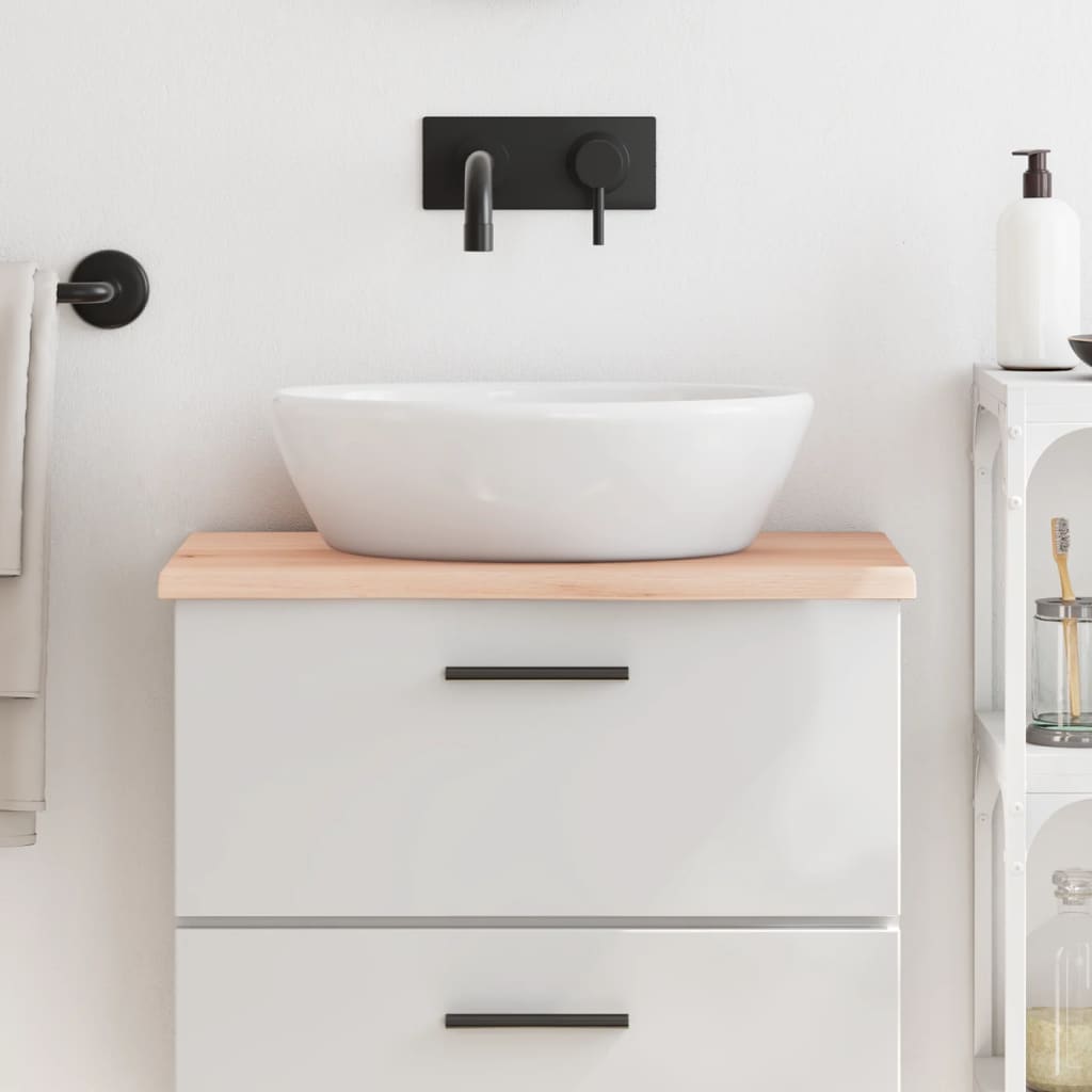 VidaXL Plan de lavabo 60x40x2 cm bois massif non traité