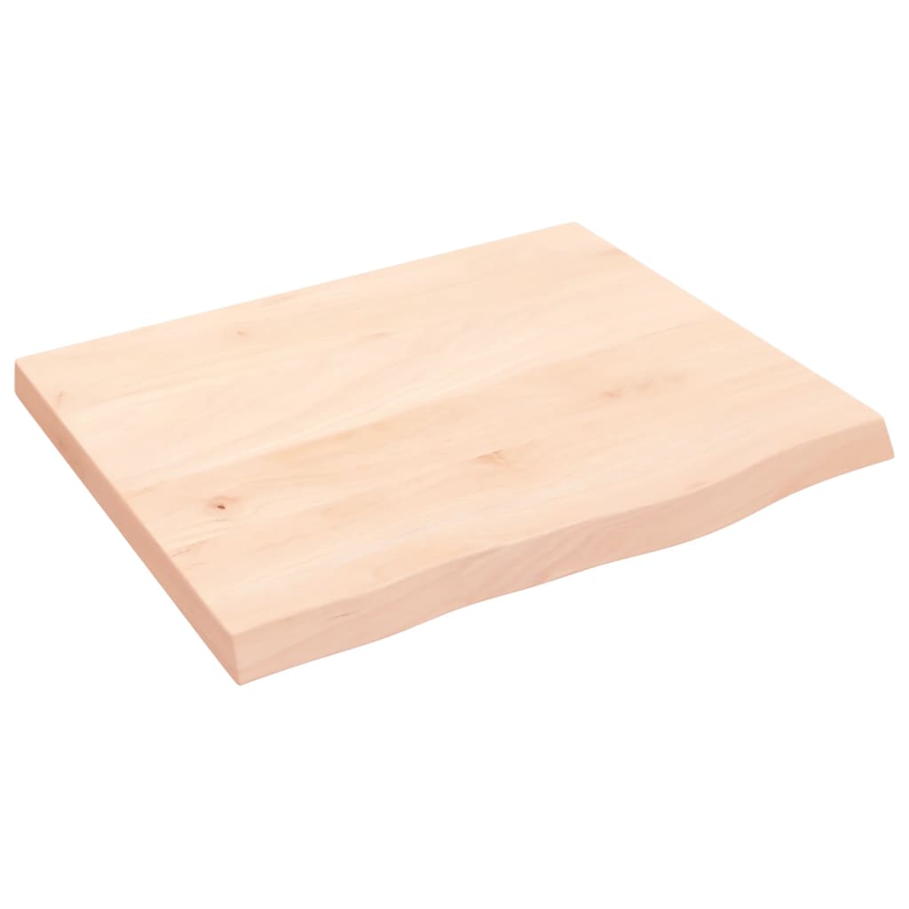VidaXL Plan de lavabo 60x50x (2-4) cm bois massif non traité
