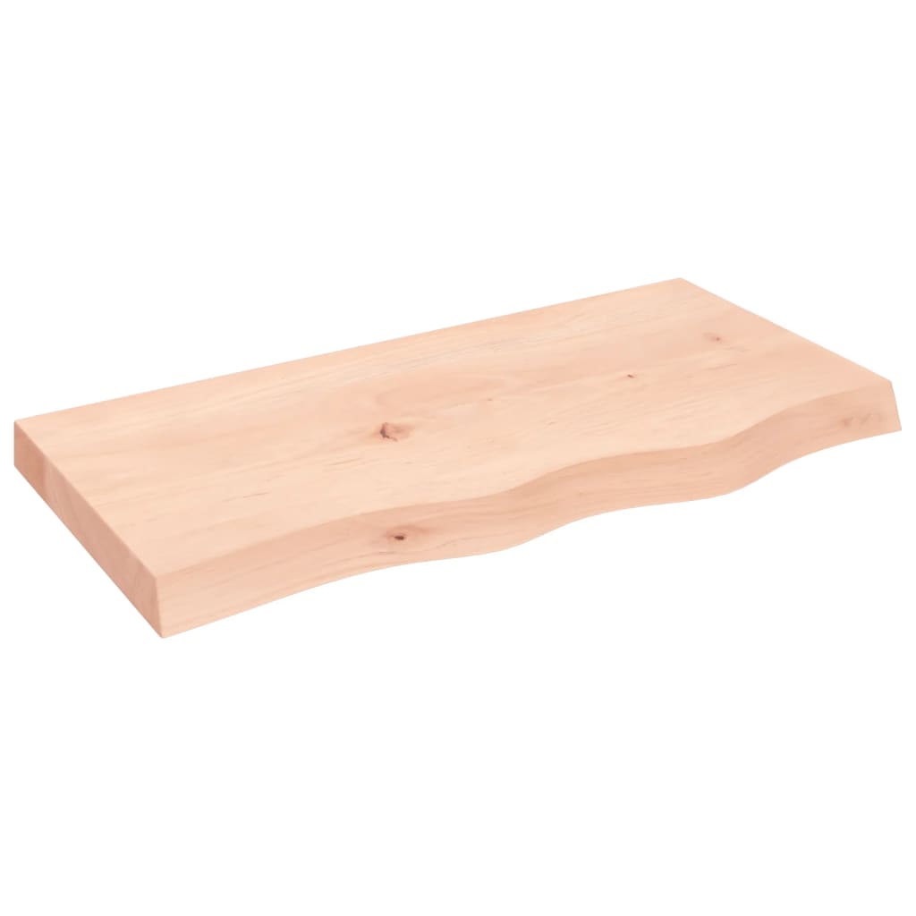 VidaXL Plan de lavabo 80x40x (2-6) cm bois massif non traité
