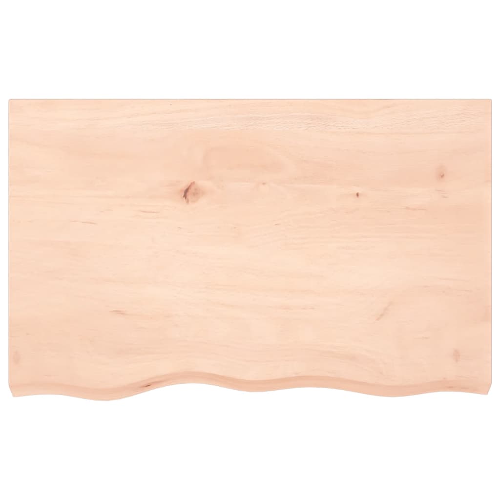 VidaXL Plan de lavabo 80x50x (2-6) cm bois massif non traité