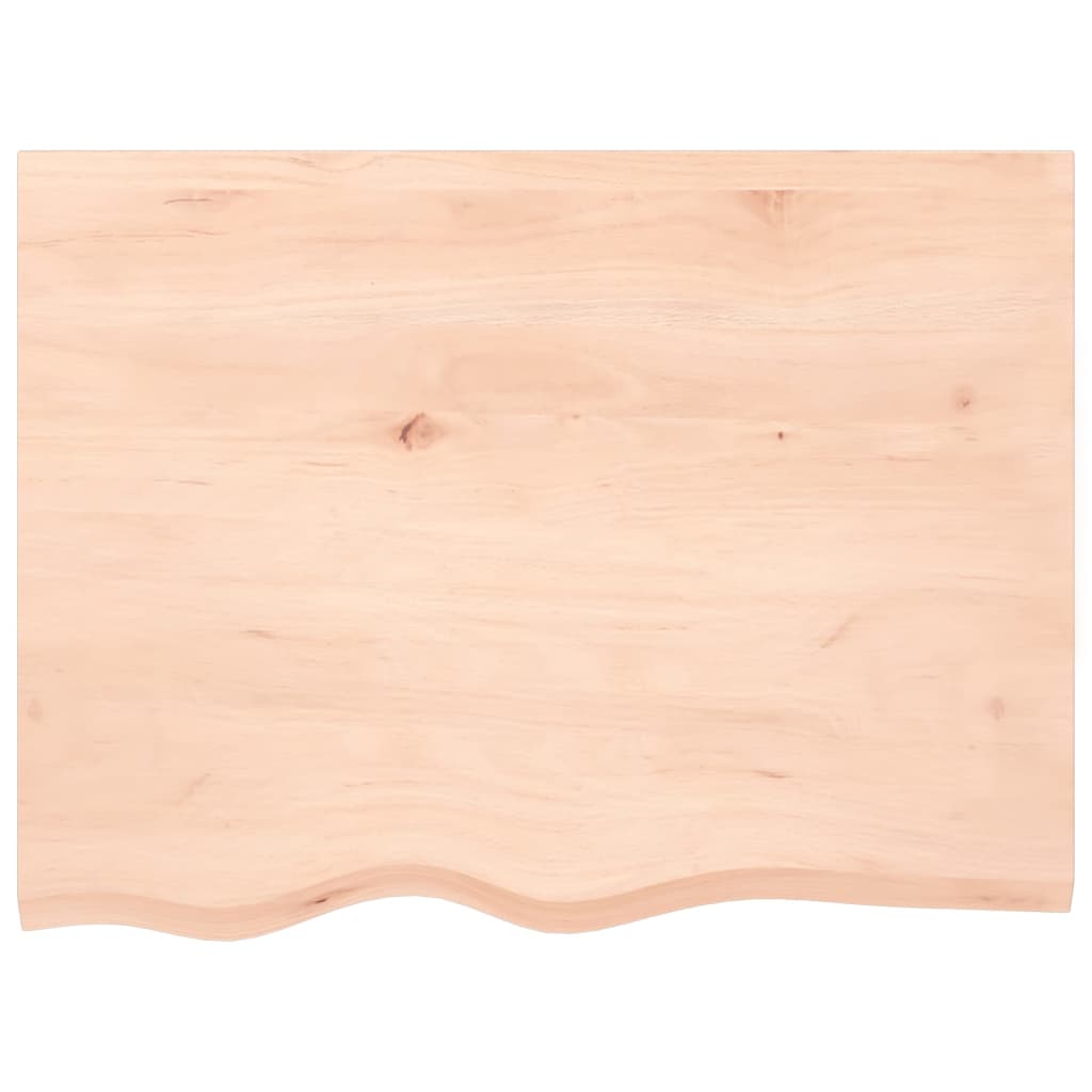 Plan de lavabo Vidaxx 80x60x2 cm bois massif non traité