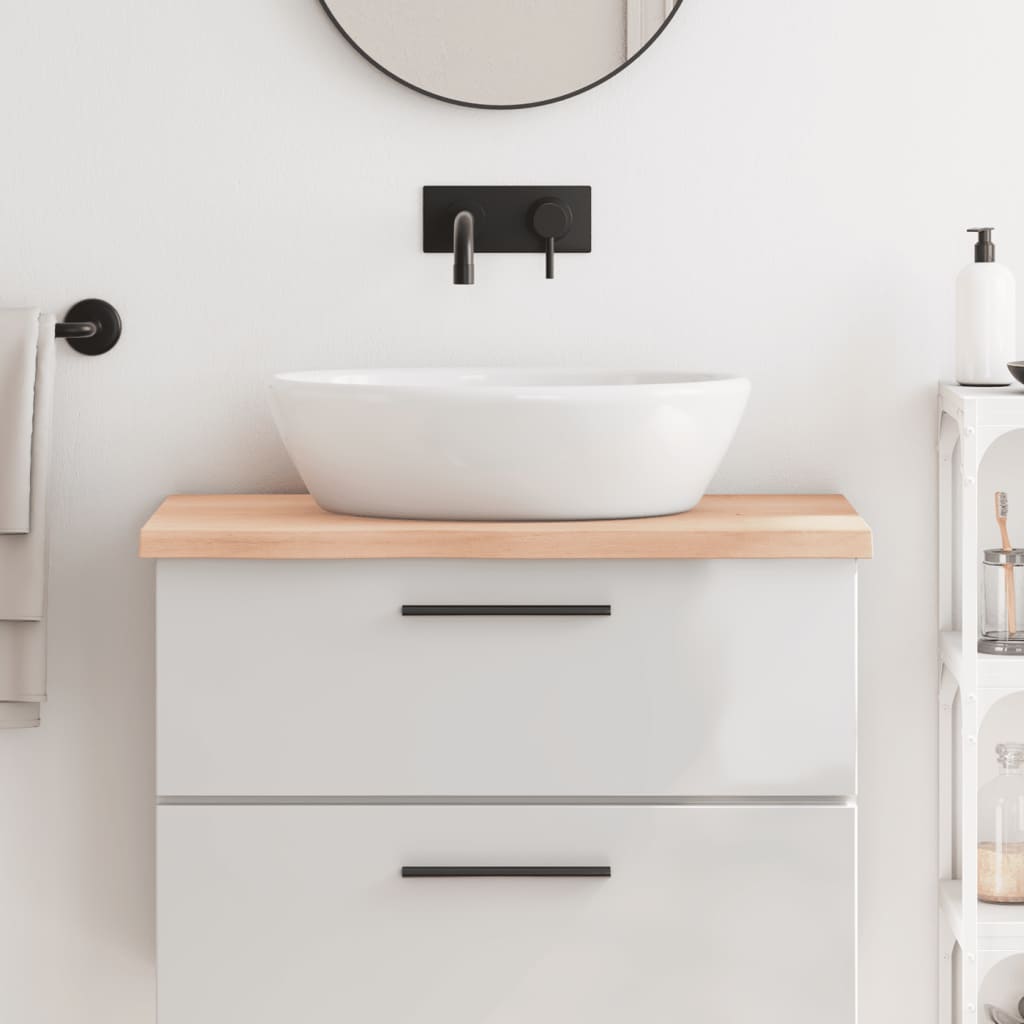Plan de lavabo Vidaxx 80x60x (2-4) cm en bois massif non traité