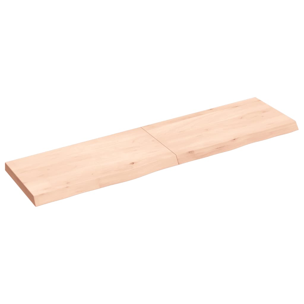VidaXL Plan de lavabo 120x30x (2-4) cm bois massif non traité