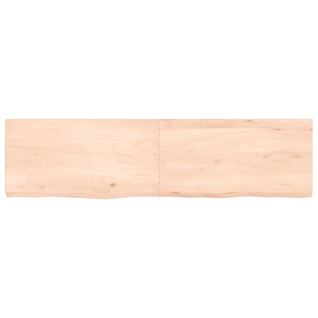 VidaXL Plan de lavabo 120x30x (2-4) cm bois massif non traité