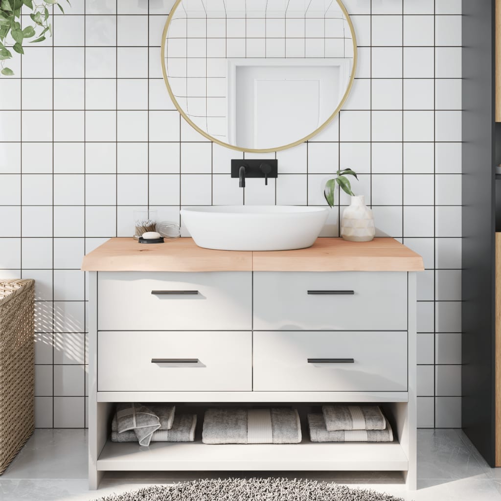 Plan de lavabo Vidaxx 120x60x (2-6) cm en bois massif non traité