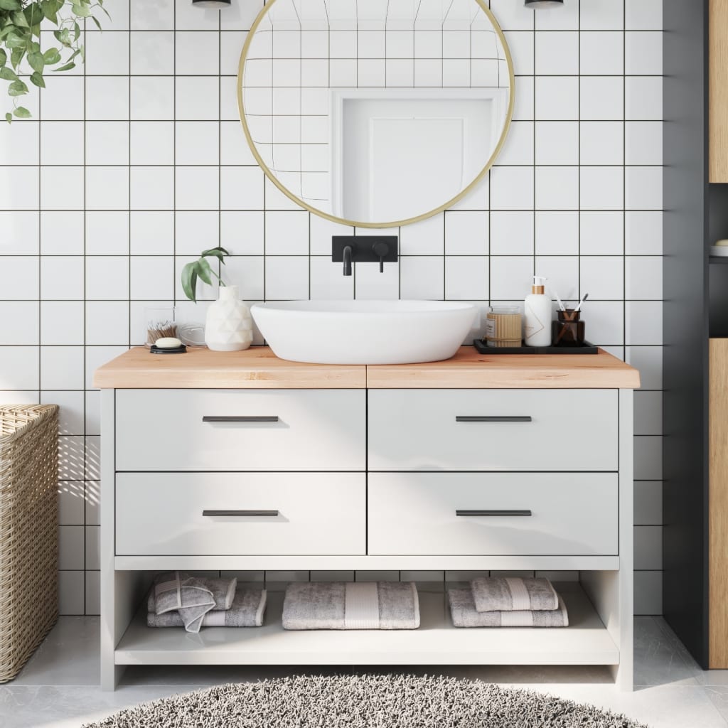 Plan de lavabo Vidaxx 140x40x (2-6) cm bois massif non traité