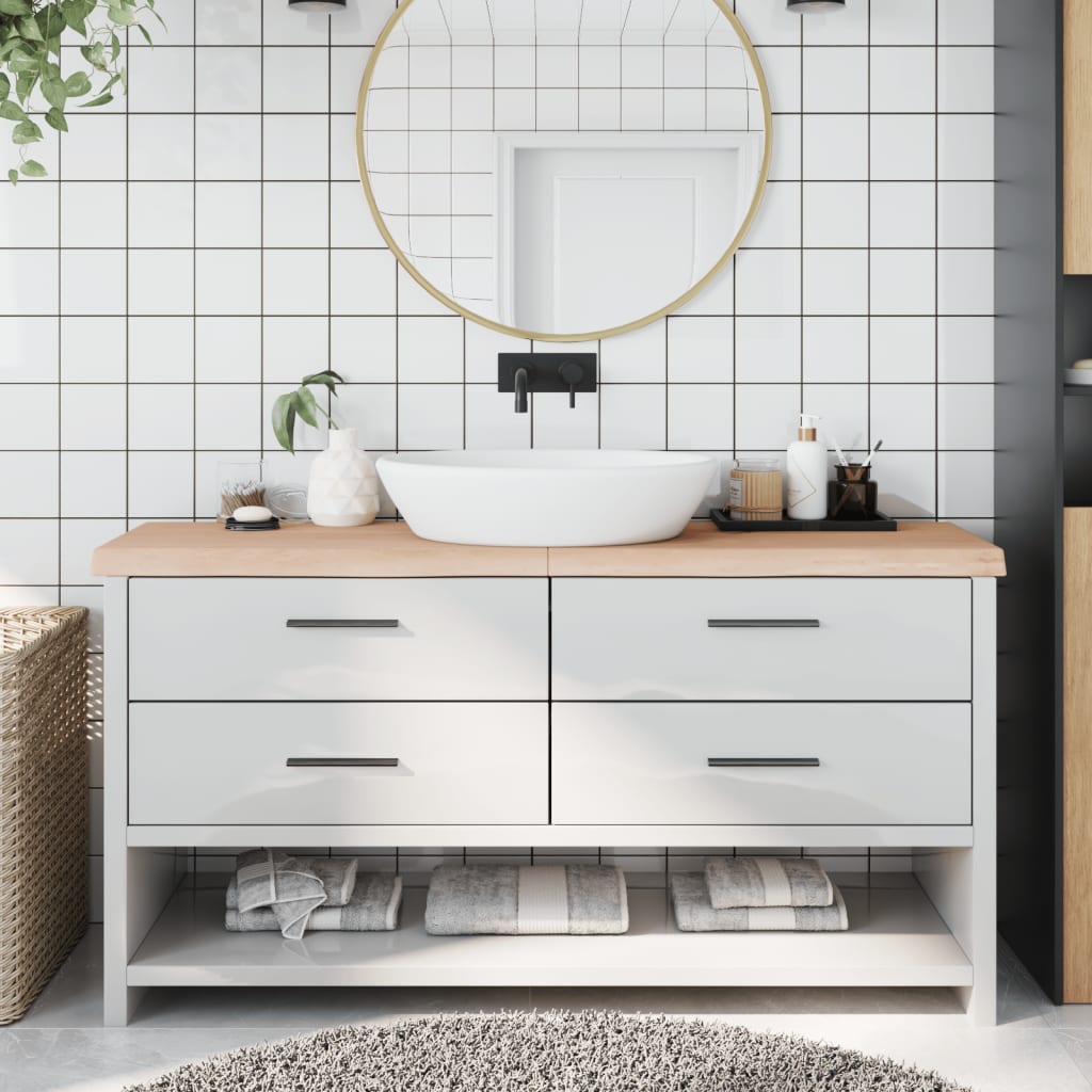 Plan de lavabo Vidaxx 160x30x (2-6) cm bois massif non traité