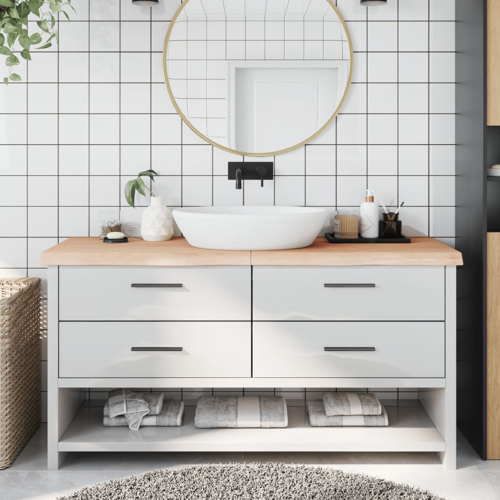 Plan de lavabo Vidaxx 160x50x (2-6) cm bois massif non traité