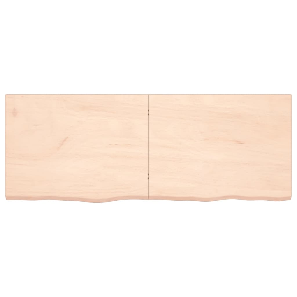 VidaXL Plan de lavabo 160x60x (2-4) cm bois massif non traité