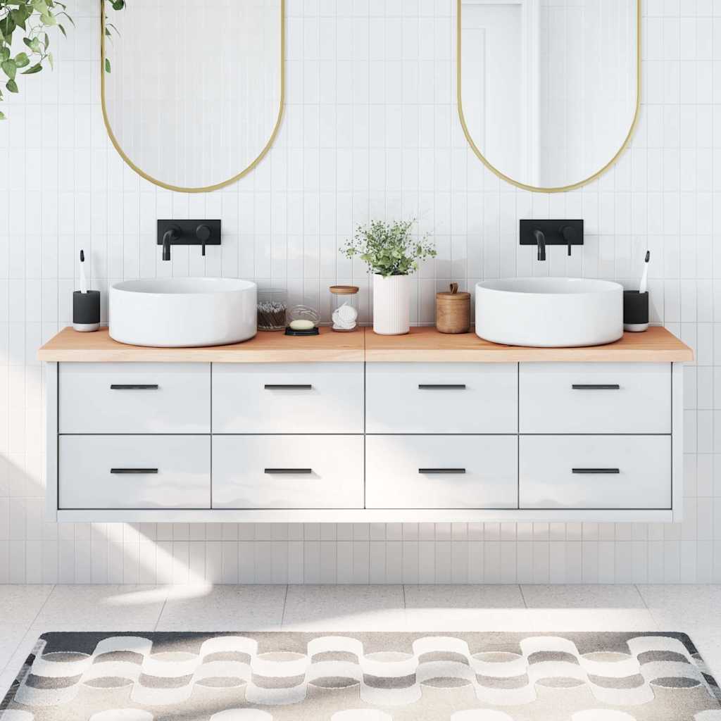 Plan de lavabo Vidaxx 180x40x (2-4) cm bois massif non traité