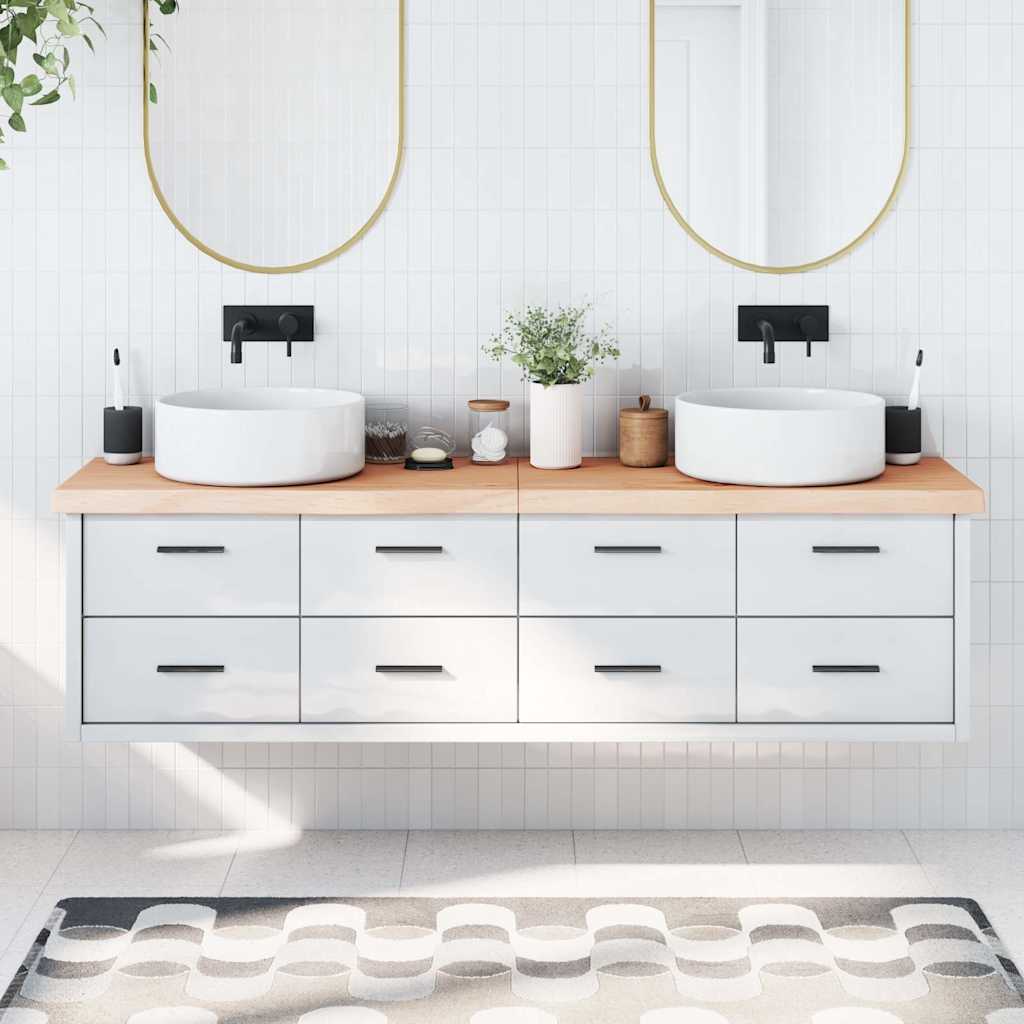 Plan de lavabo Vidaxx 180x40x (2-6) cm bois massif non traité
