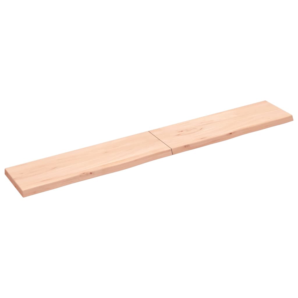 VidaXL Plan de lavabo 200x30x (2-4) cm bois massif non traité