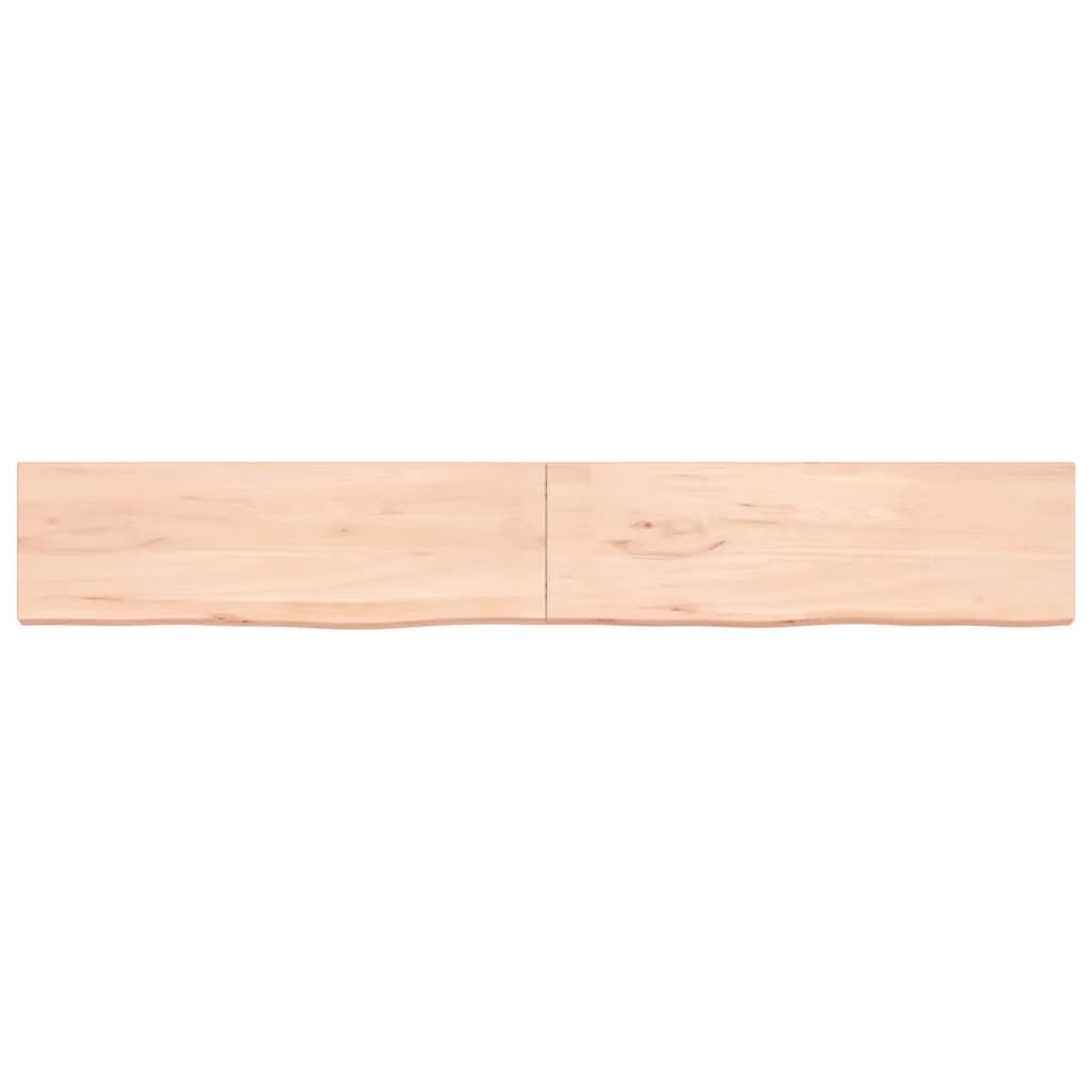 VidaXL Plan de lavabo 200x30x (2-4) cm bois massif non traité