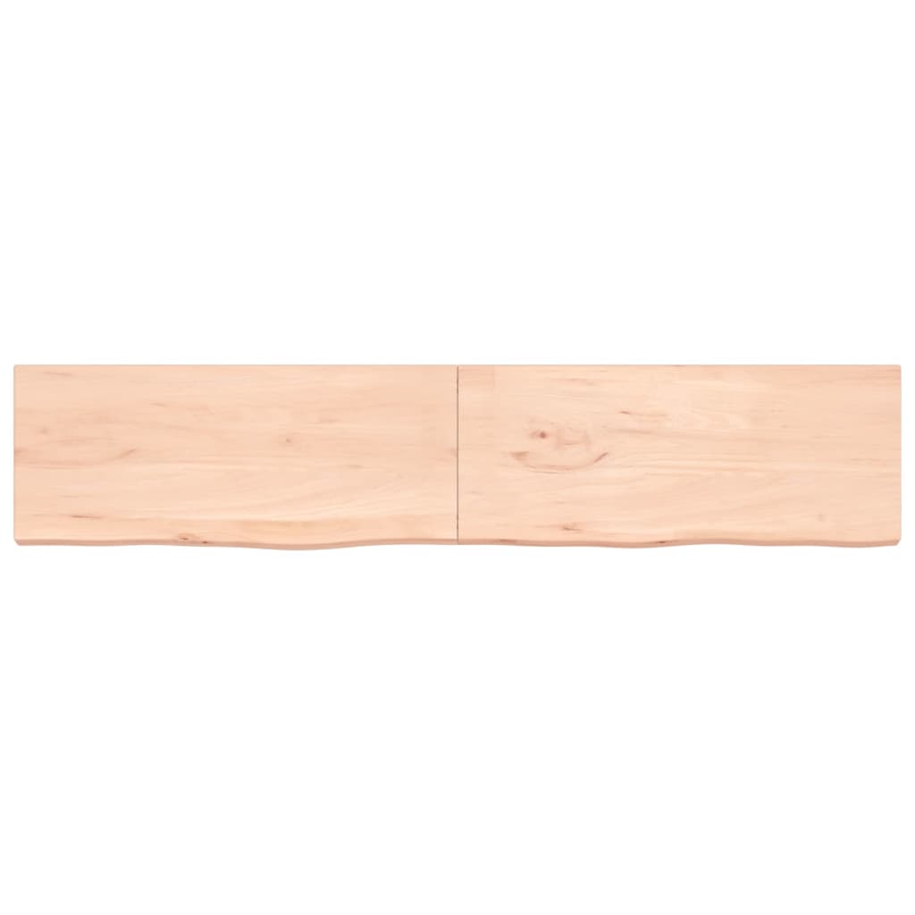VidaXL Plan de lavabo 200x40x (2-4) cm bois massif non traité