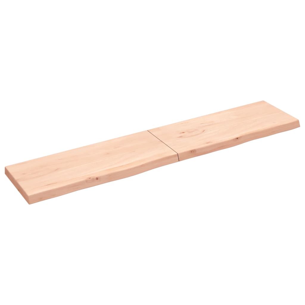 VidaXL Plan de lavabo 200x40x (2-6) cm bois massif non traité