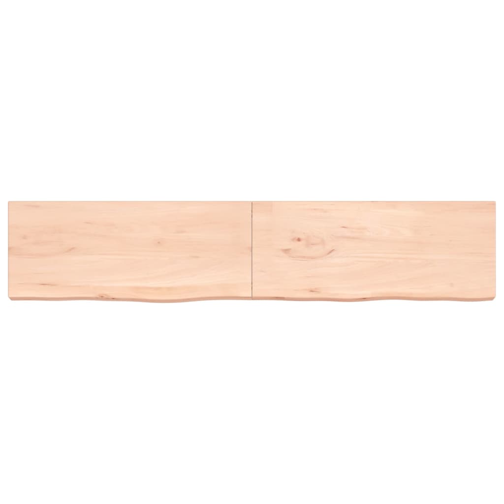 VidaXL Plan de lavabo 200x40x (2-6) cm bois massif non traité