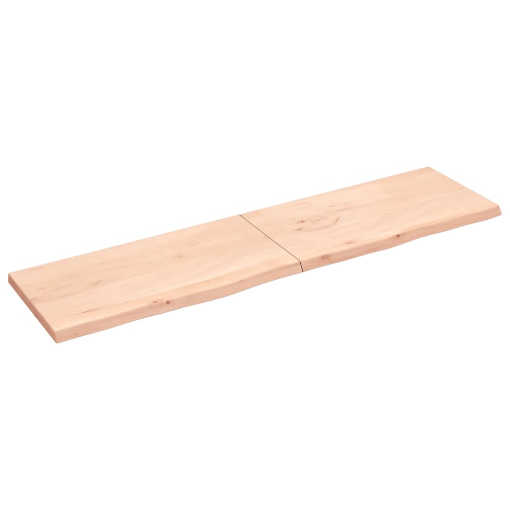VidaXL Plan de lavabo 200x50x (2-4) cm bois massif non traité
