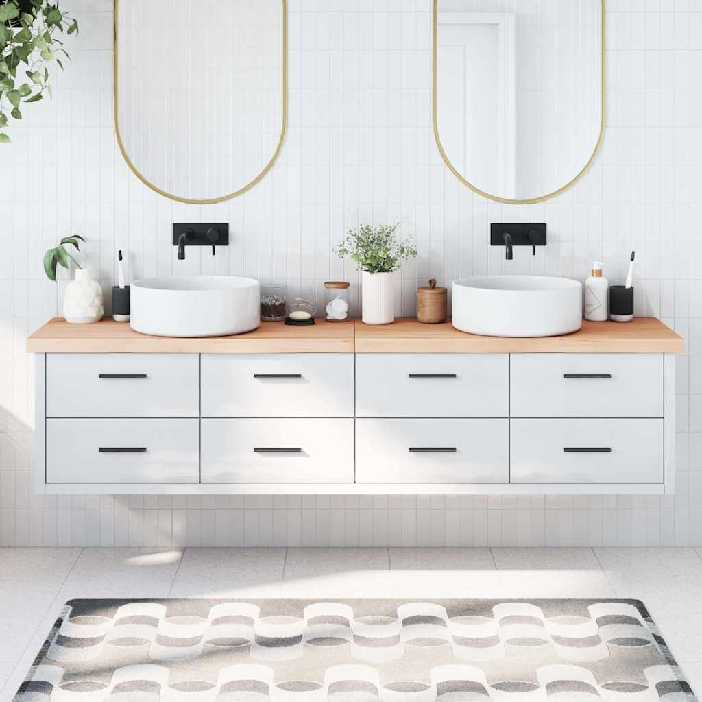 Plan de lavabo Vidaxx 220x30x (2-6) cm bois massif non traité