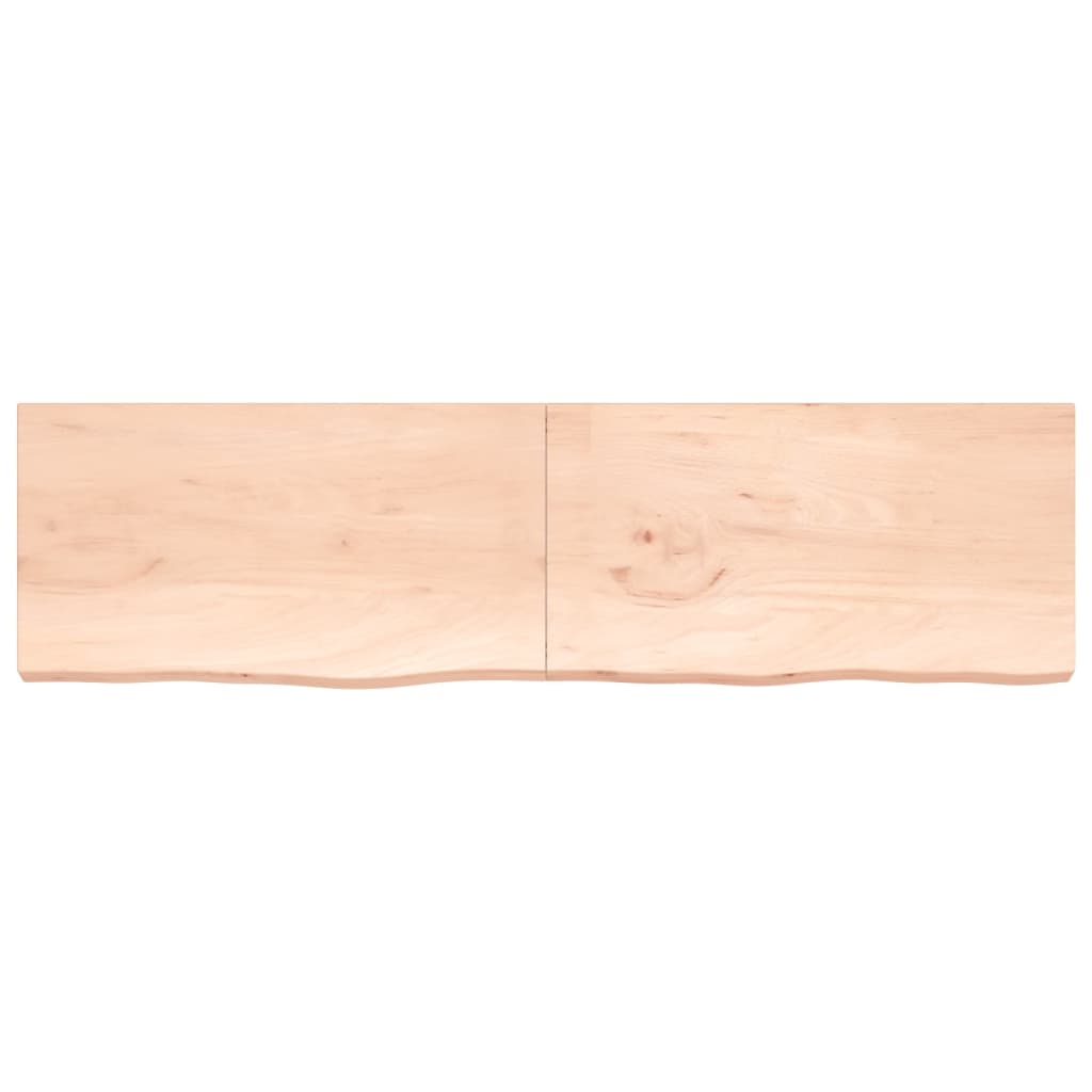 VidaXL Plan de lavabo 220x60x (2-6) cm bois massif non traité