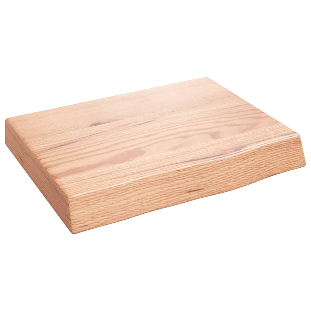 Vidaxx plan de lavabo 40x30x (2-6) cm bois massif traité marron clair