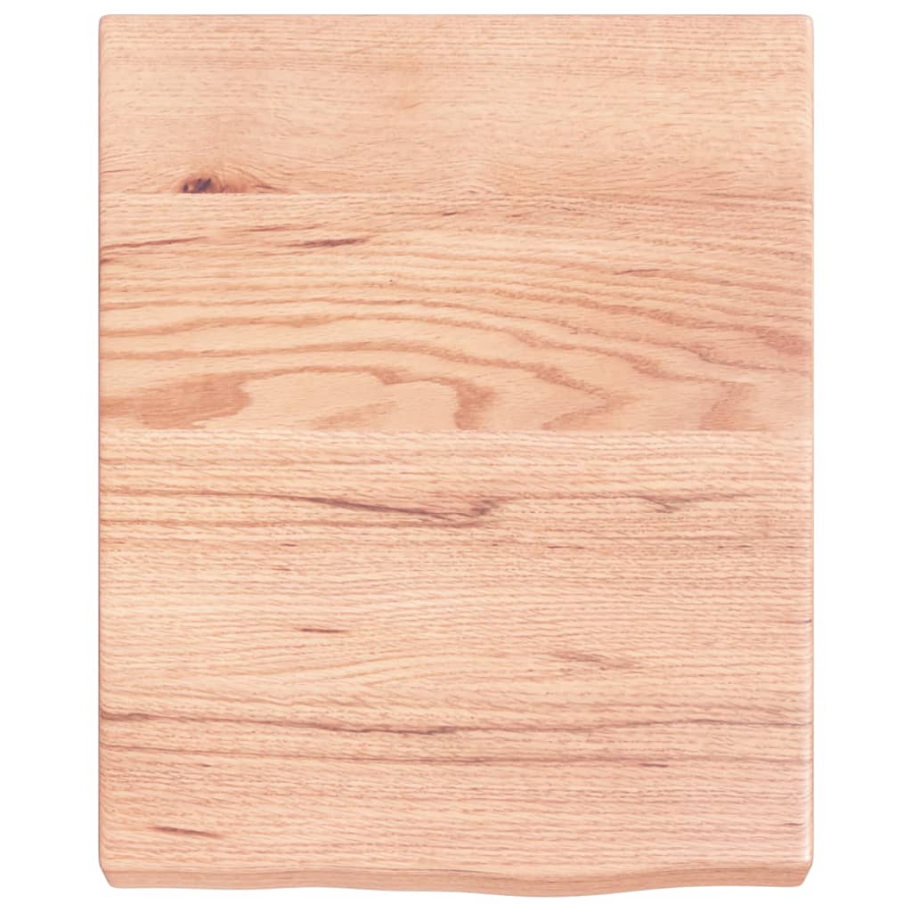 Vidaxx plan de lavabo 40x50x (2-6) cm bois massif traité marron clair