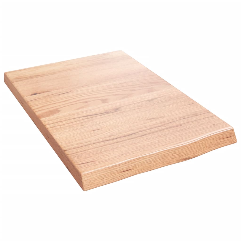Vidaxx plan de lavabo 40x60x (2-4) cm bois massif traité marron clair
