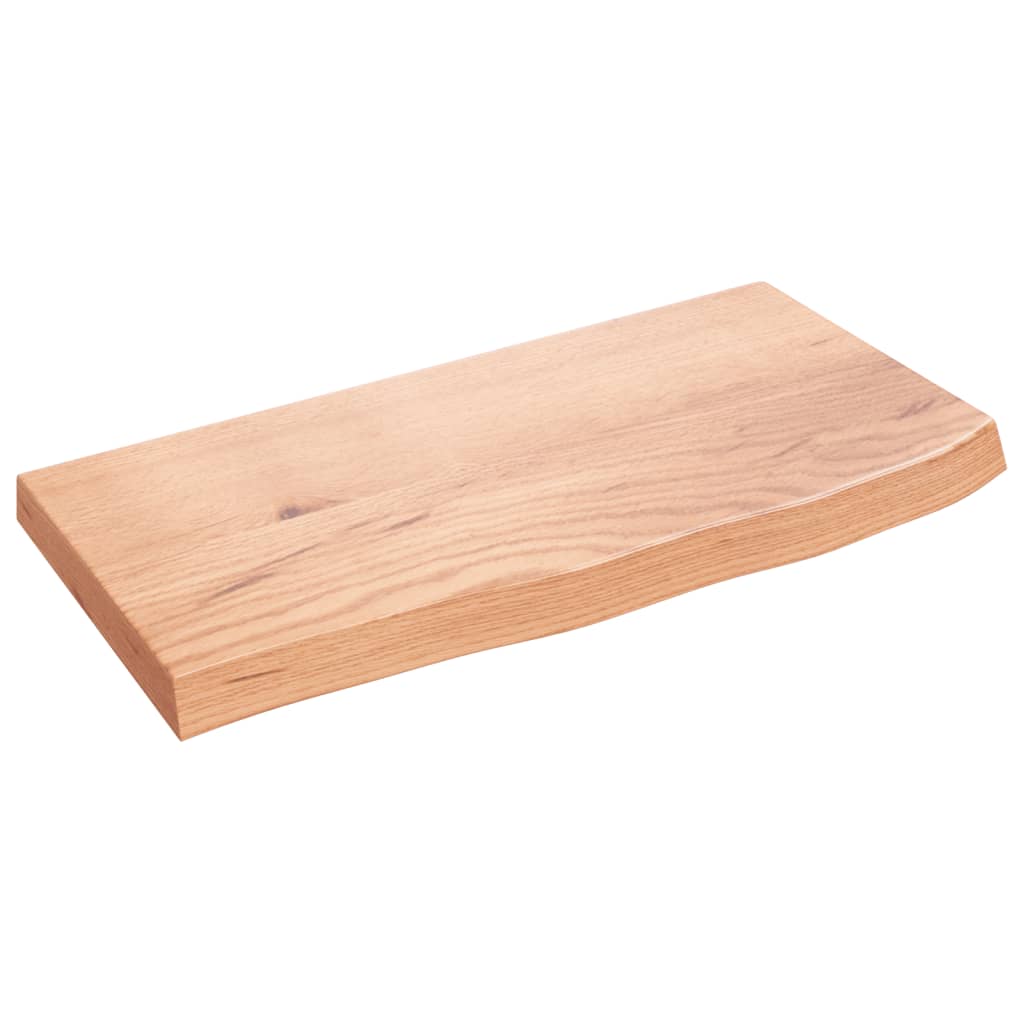VidaXL Plan de lavabo 60x30x (2-4) cm bois massif traité marron clair