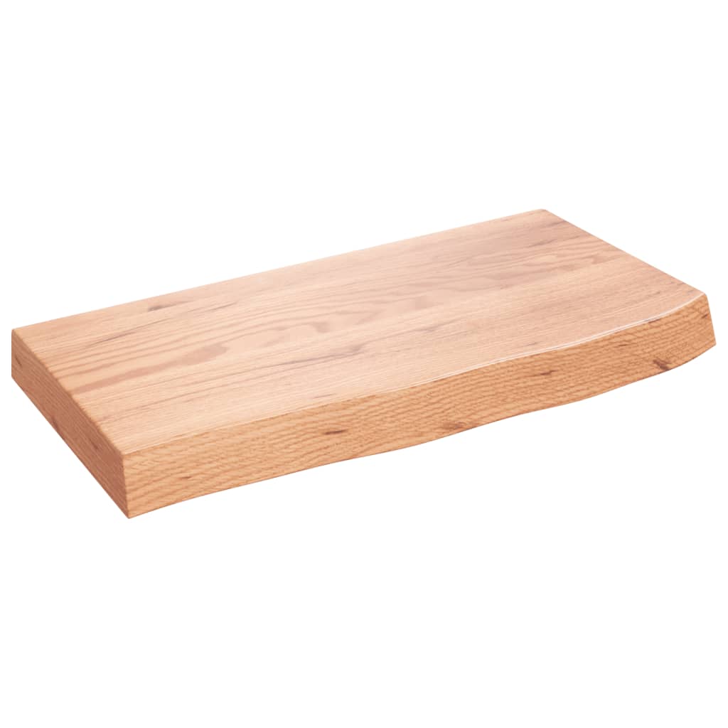 VidaXL Plan de lavabo 60x30x (2-6) cm bois massif traité marron clair
