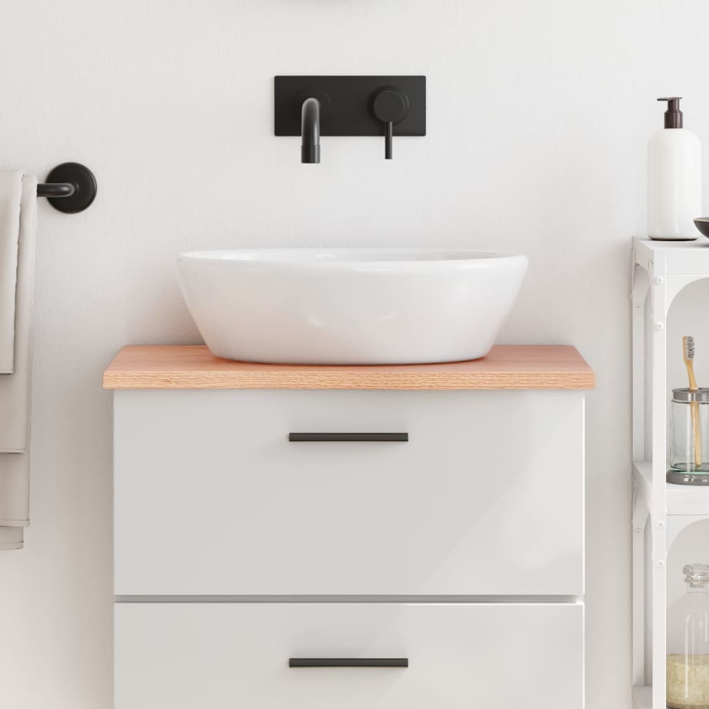 VidaXL Plan de lavabo 60x40x2 bois massif traité marron clair