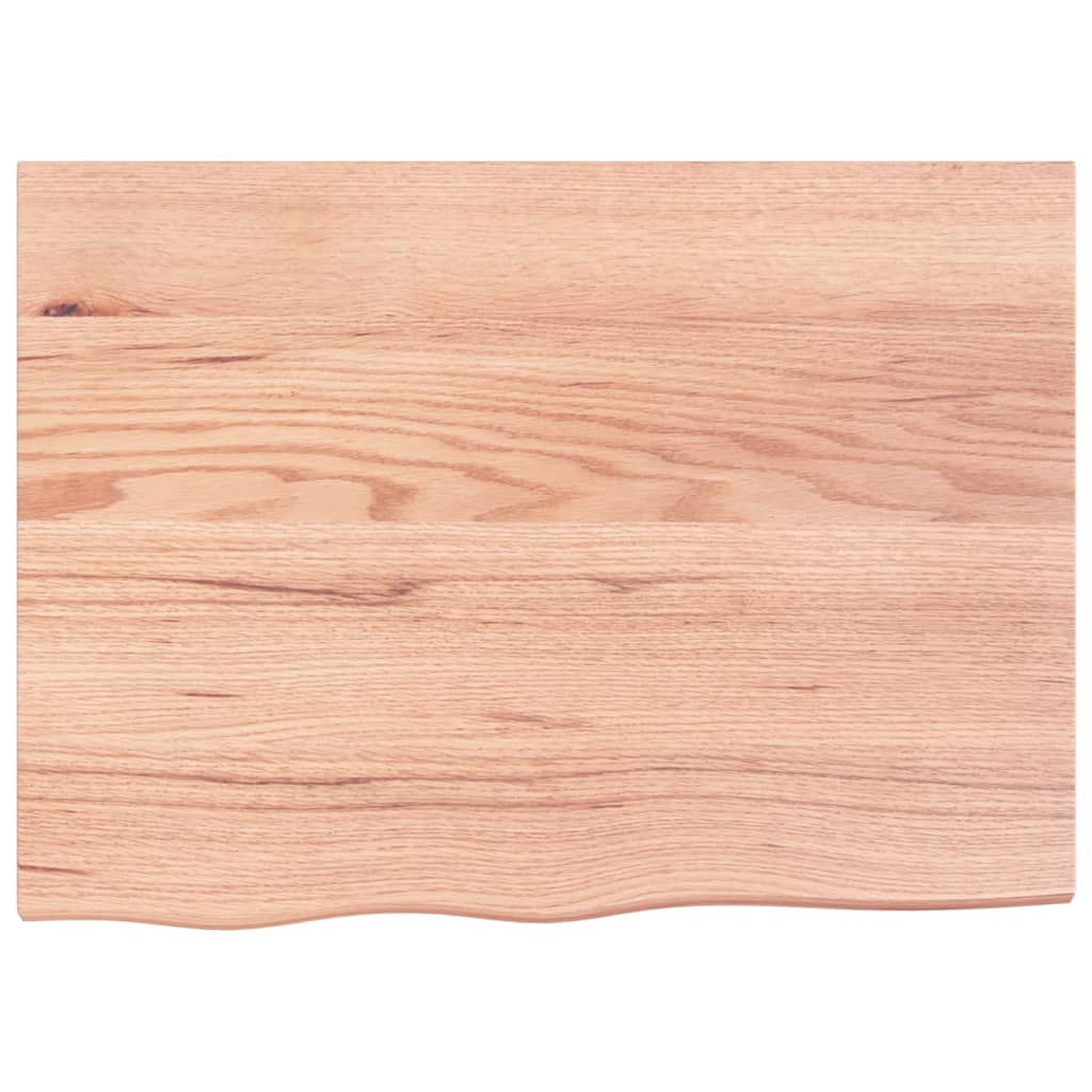 Vidaxx plan de lavabo 80x60x (2-6) cm bois massif traité marron clair