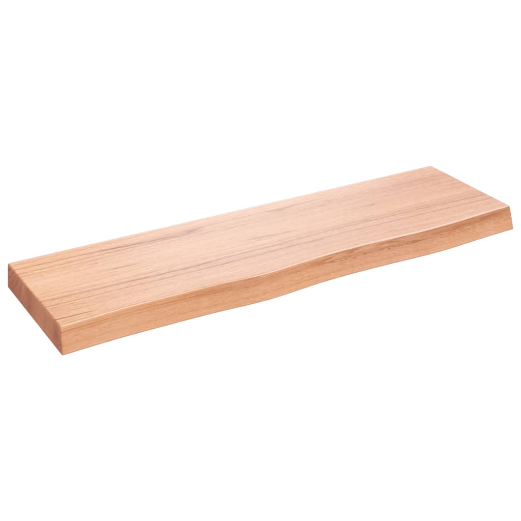 Vidaxx plan de lavabo 100x30x (2-6) cm bois massif traité marron clair