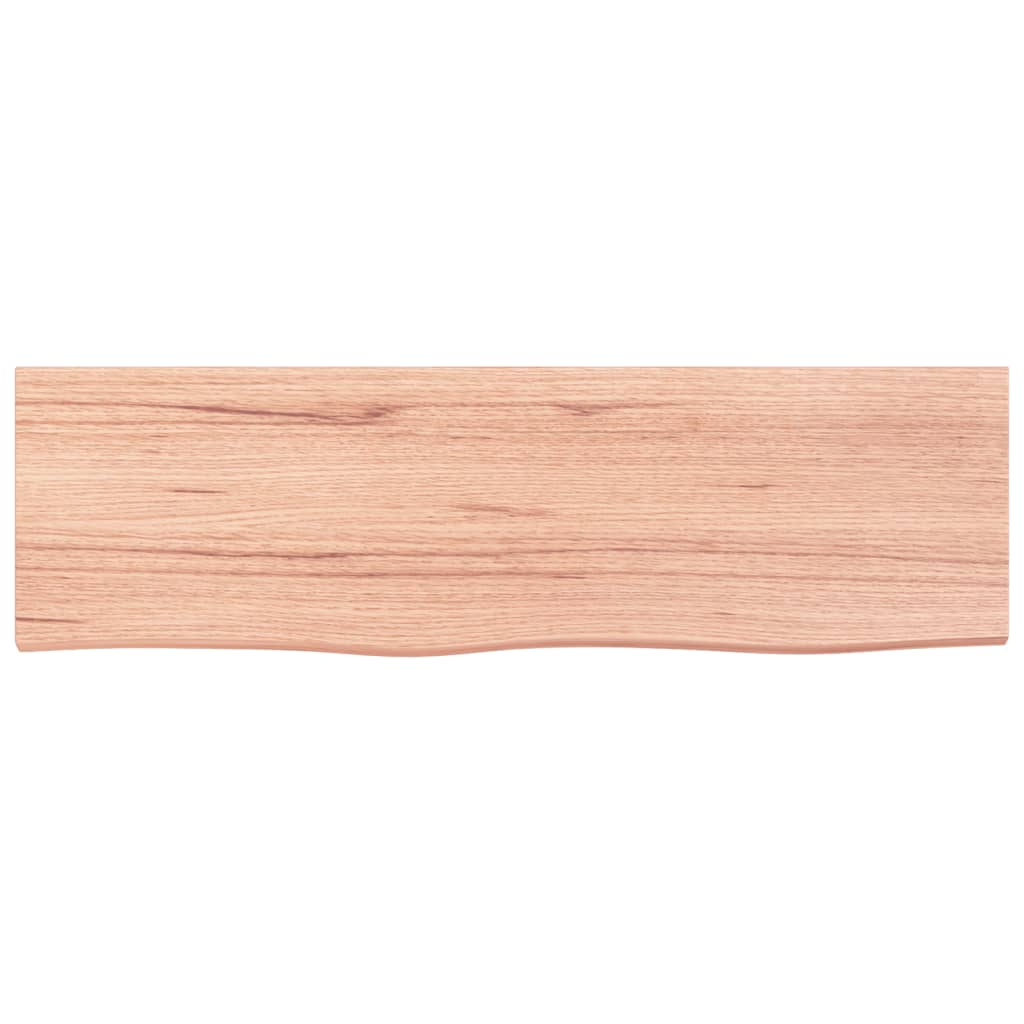 Vidaxx plan de lavabo 100x30x (2-6) cm bois massif traité marron clair