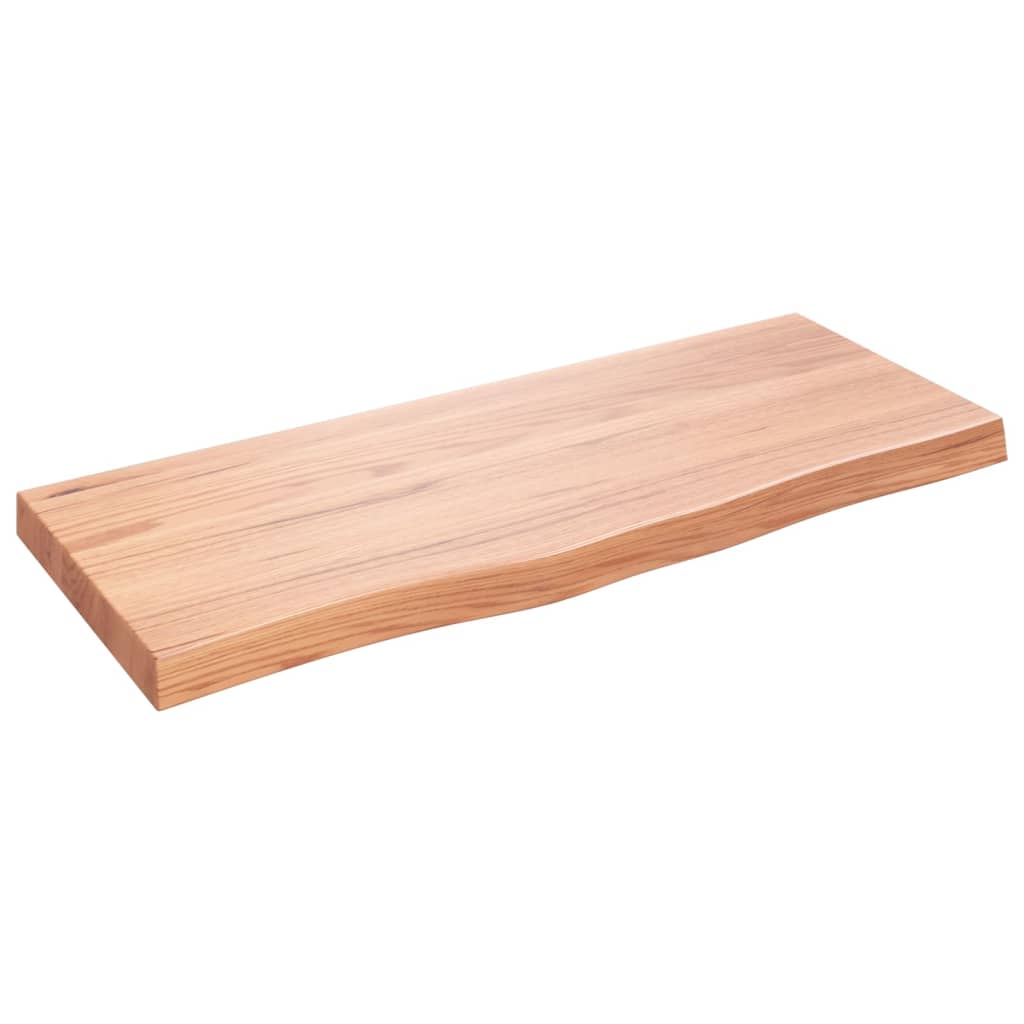 Vidaxx plan de lavabo 100x40x (2-6) cm bois massif traité marron clair
