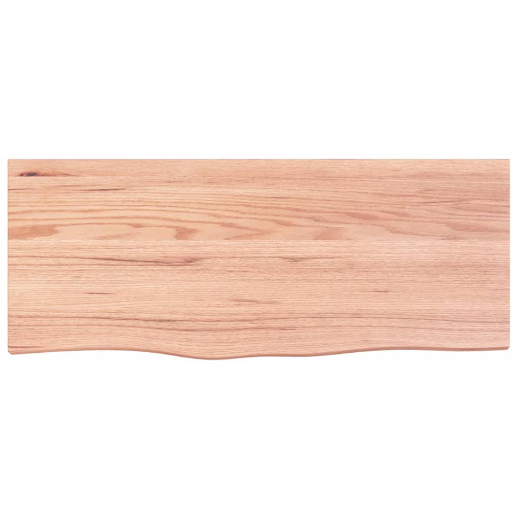 Vidaxx plan de lavabo 100x40x (2-6) cm bois massif traité marron clair