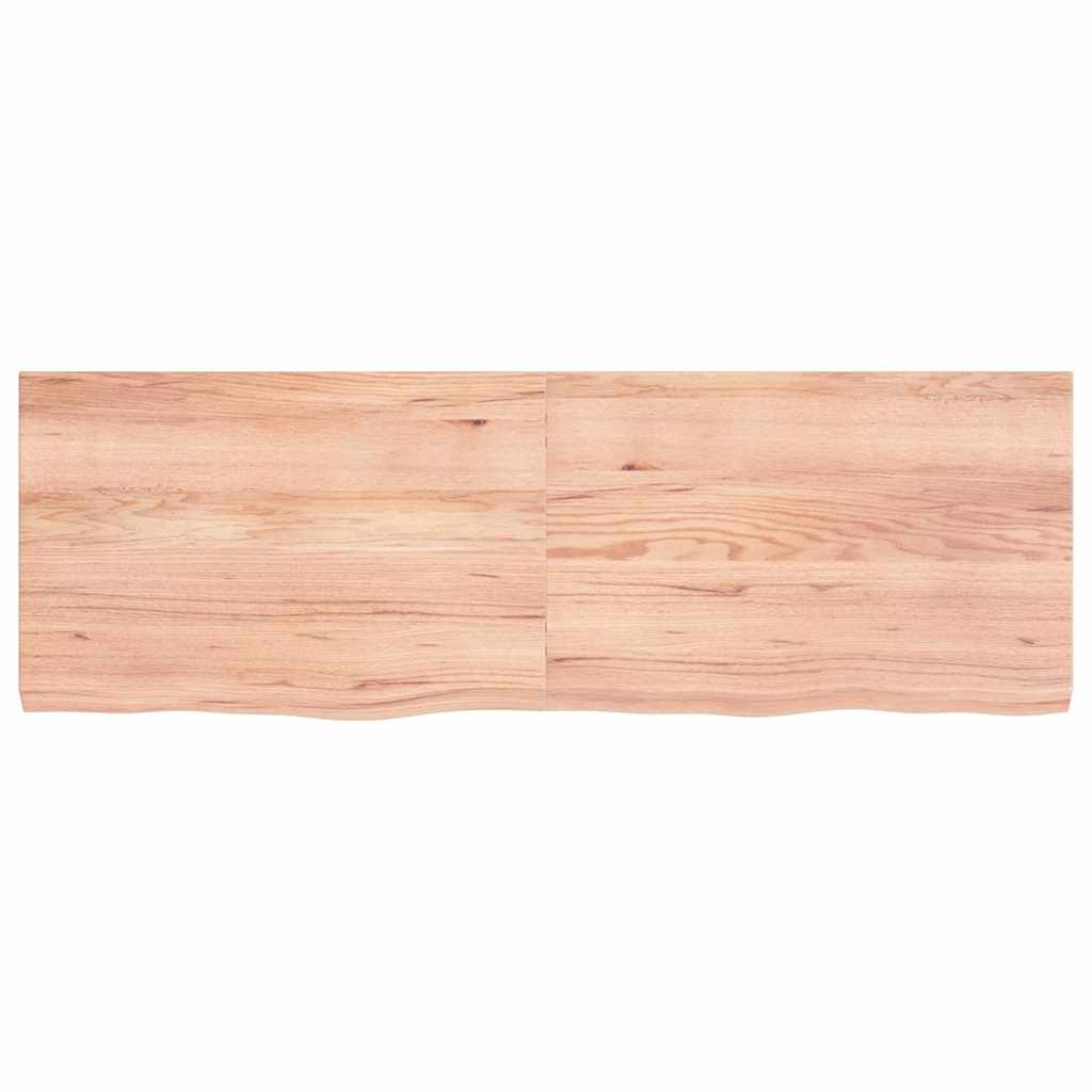 Vidaxx plan de lavabo 120x40x (2-4) cm bois massif traité marron clair