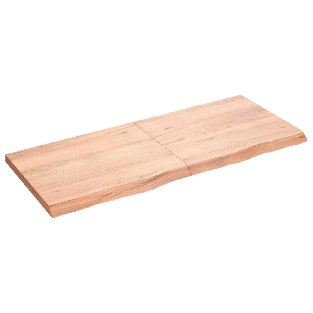 Vidaxx plan de lavabo 120x50x (2-4) cm bois massif traité marron clair