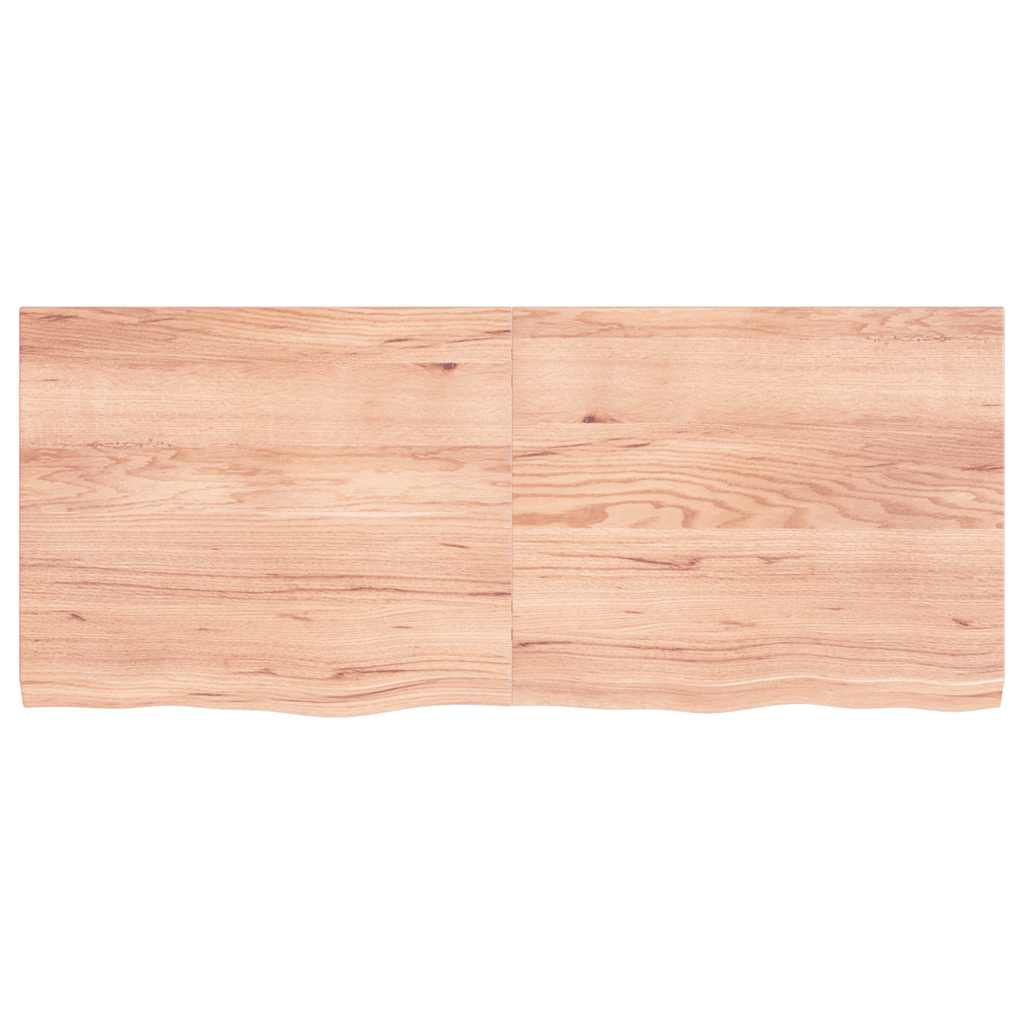 Vidaxx plan de lavabo 120x50x (2-4) cm bois massif traité marron clair