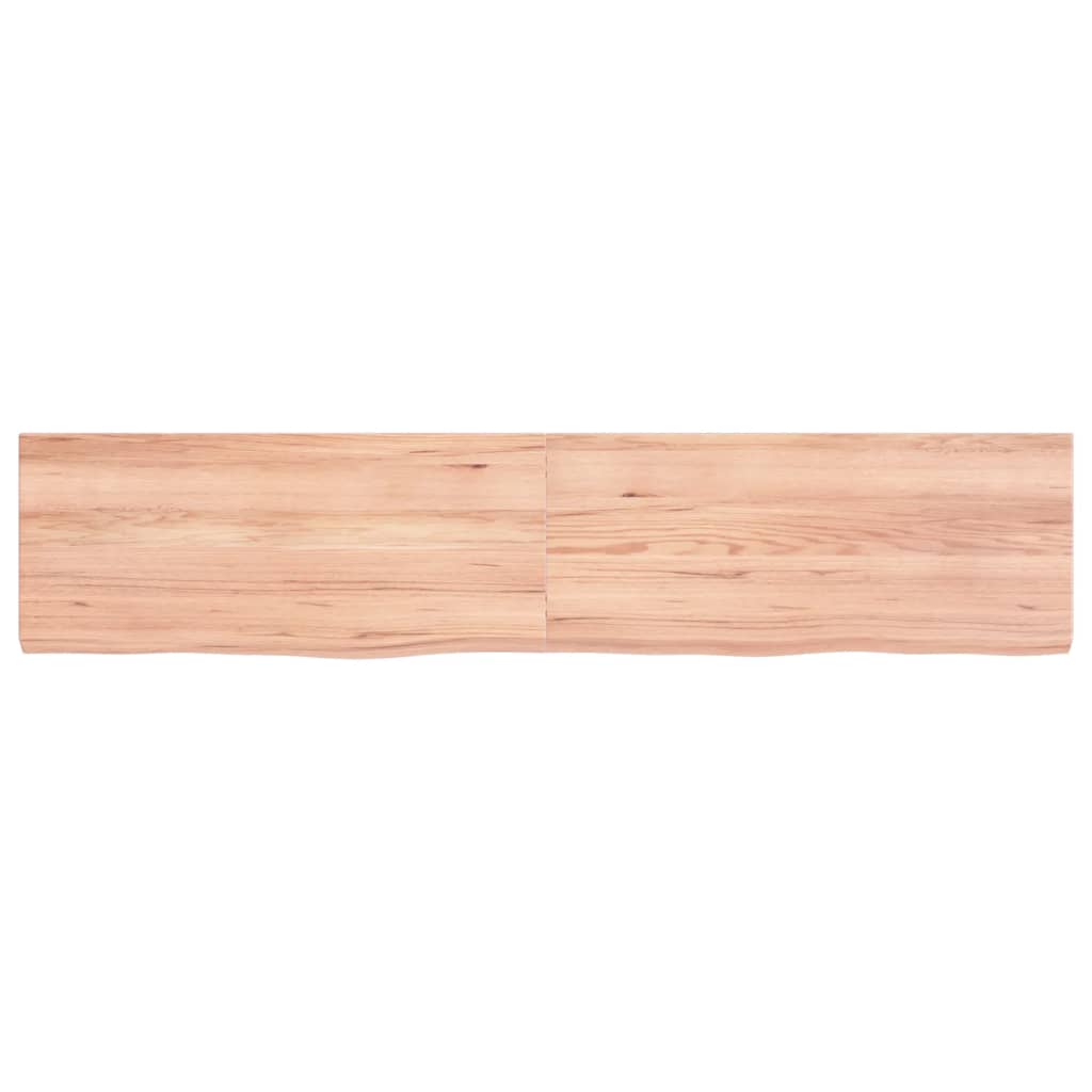 Vidaxx plan de lavabo 140x30x (2-4) cm bois massif traité marron clair