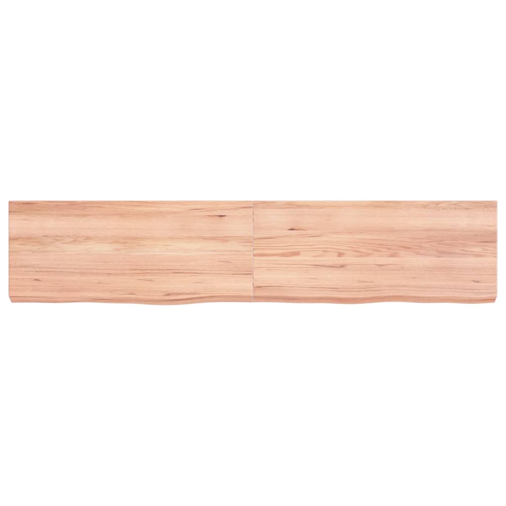 Vidaxx plan de lavabo 140x30x (2-6) cm bois massif traité marron clair