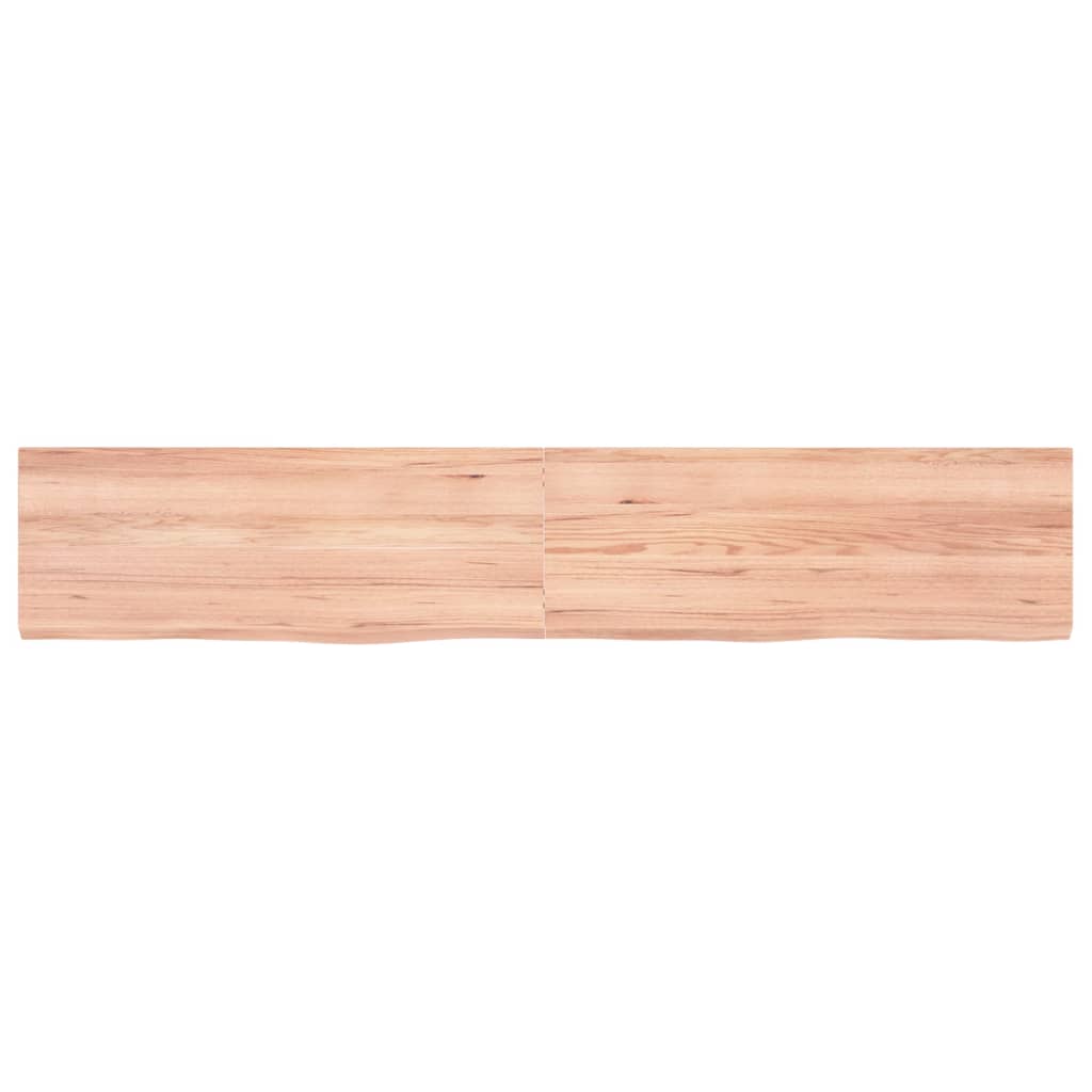 Vidaxx plan de lavabo 160x30x (2-4) cm bois massif traité marron clair